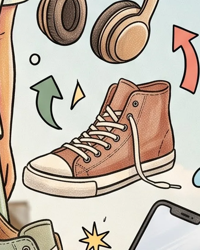 High-top sneakers