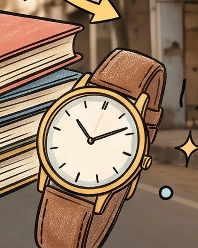 Leather watch